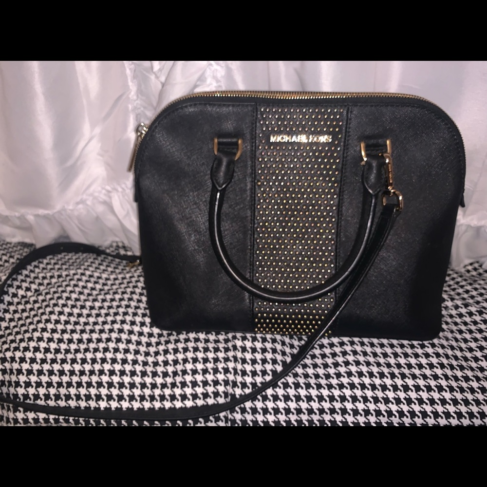 michael kors cindy studded crossbody